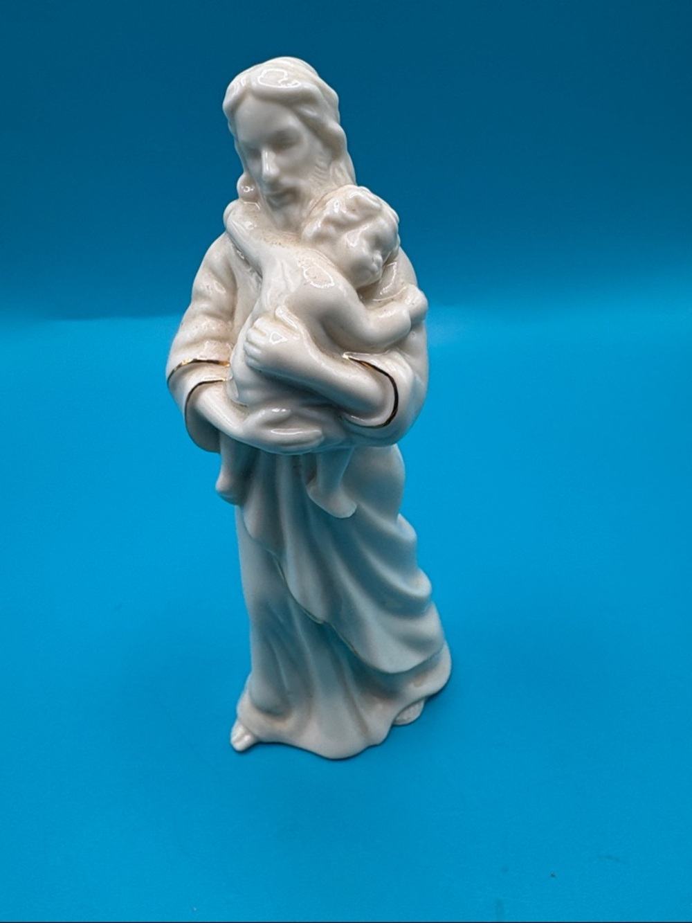 Lenox Vintage Bless This Child Jesus Figurine With Gold Trim